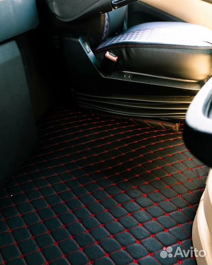 Автомобильные коврики из экокожи