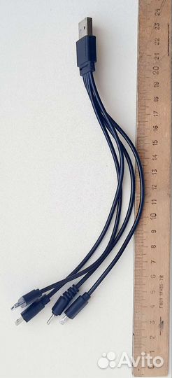 USB-кабель (4в1) Galaxy Tab iPhone iPad micro-USB