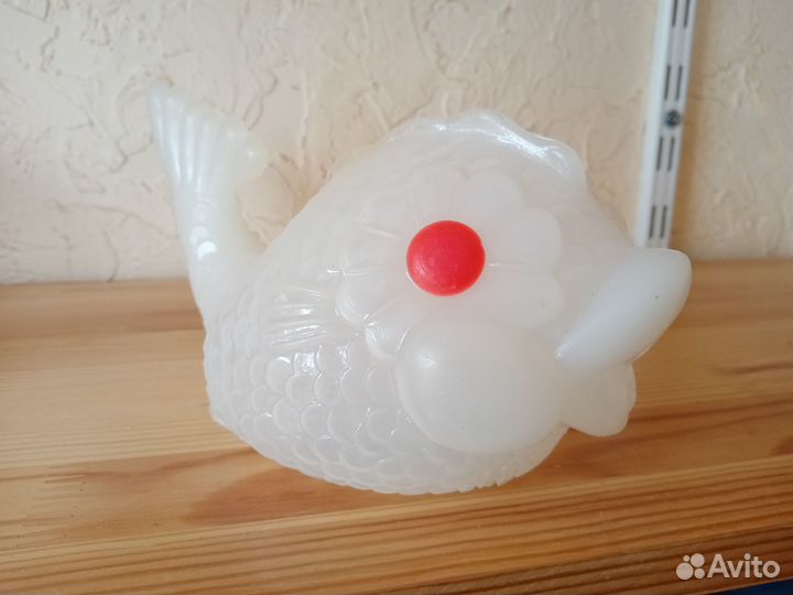 Рыба, дутыш СССР, советская пластмассовая игрушка