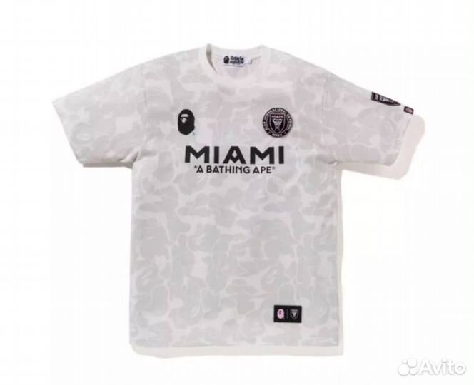 Футболка bape x inter miami белая