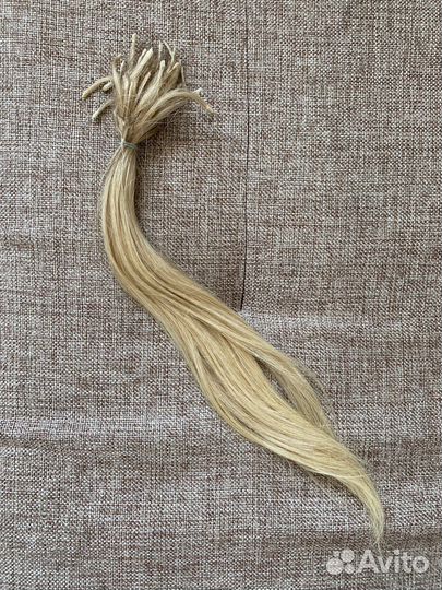 Волосы для наращивания 35 - 40 см блонд б/у
