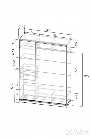Шкаф купе Декор
