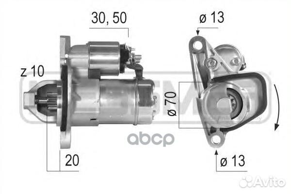 Стартер nissan qashqai, X-trail 2.0 220579 Era
