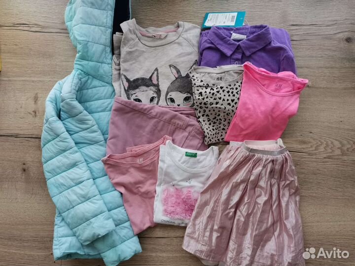 Пакет одежды для девочки размер 122 128