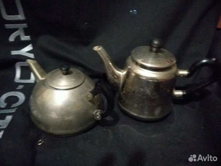 Мельхиоровый заварочный чайник СССР