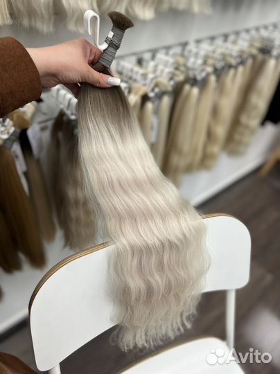 Волосы для наращивания омбре, блонд