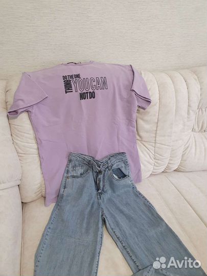 Вещи на девочку пакетом 134-146 рост