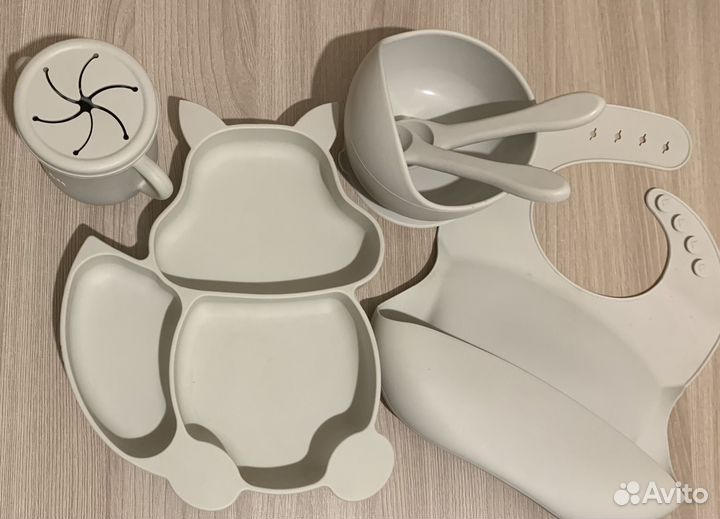 Набор силиконовой посуды детский