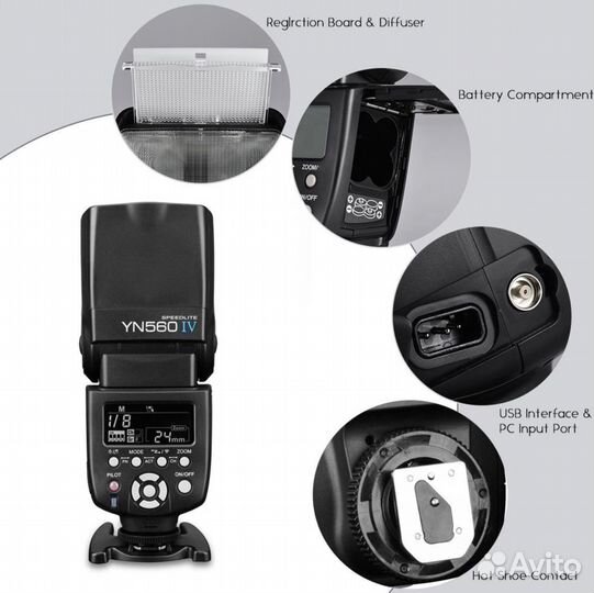 Вспышка Yongnuo Speedlite YN-560 IV