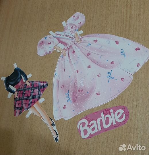 Наряды для бумажной куклы Барби Barbie