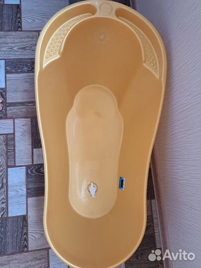 Ванночка для купания с термометром+горки