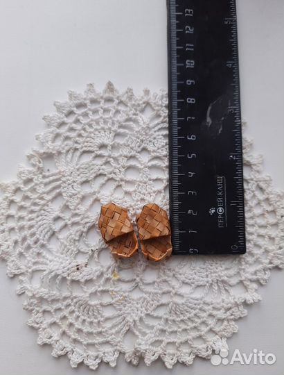 Лапти из бересты для куклы