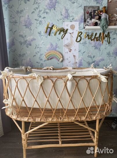 Кроватка детская плетеная из ивы