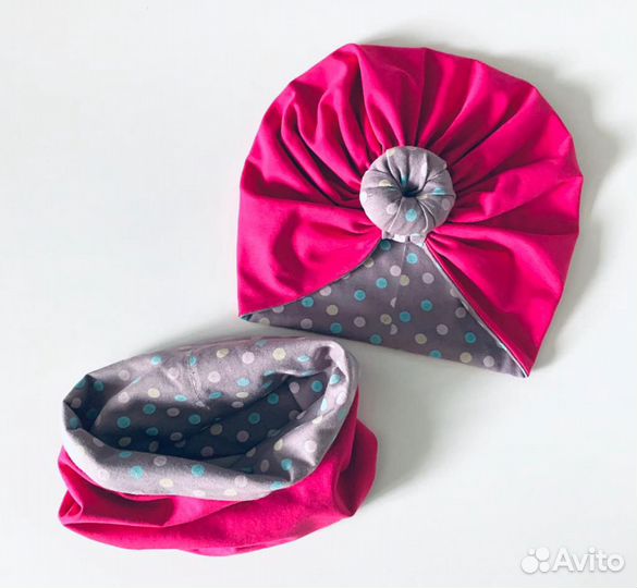 Шапка тюрбан снуд