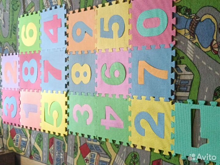 Детский коврик пазл бу