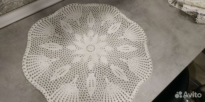 Салфетки вязаные крючком, ручная работа