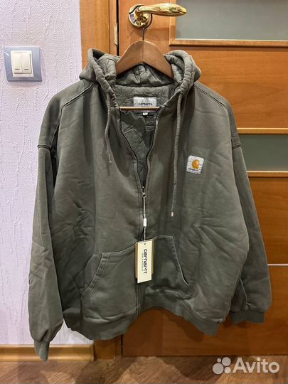 Carhartt тёплое зип худи