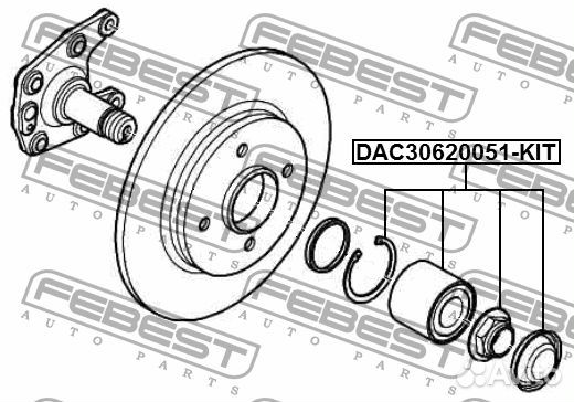 DAC30620051KIT Подшипник ступичный задний ремкомпл