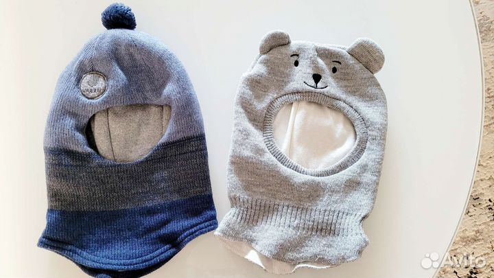 Зимняя Шапка шлем для мальчика 46-48