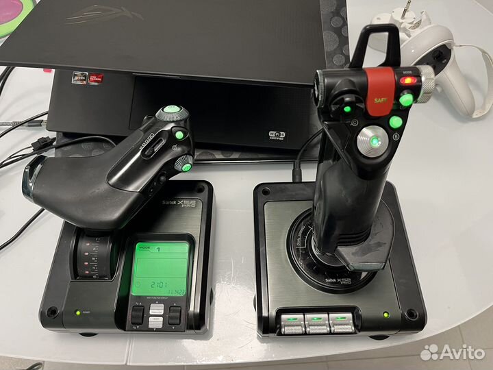 Saitek x52 pro, джойстик для авиасимуляторов