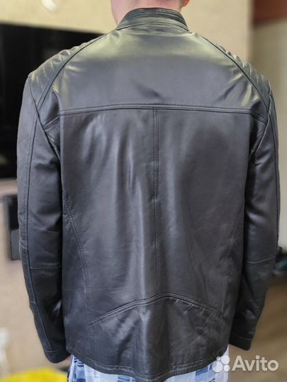 Куртка мужская натуральная кожа и мех 56