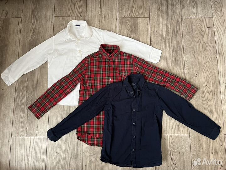 Рубашки на мальчика -122 пакетом next primark