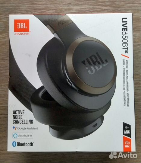 Наушники JBL Live 650btnc, черные, оригинал США