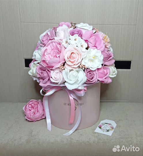 Букет из мыльных цветов