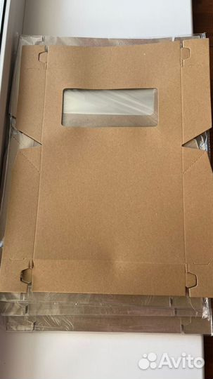 Крафт коробочка с окном