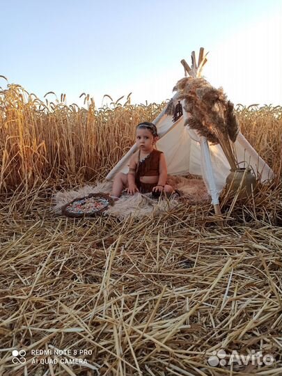 Карнавальный костюм индеец для девочки