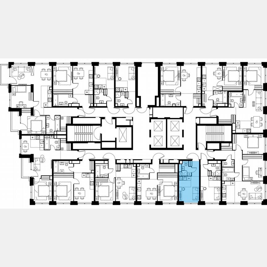 Квартира-студия, 17,3 м², 17/48 эт.