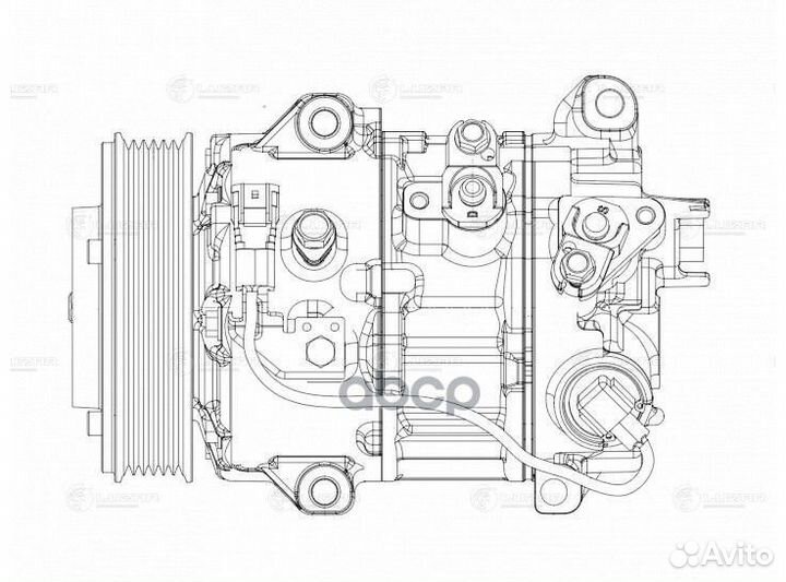 Компрессор кондиц.toyota RAV 4 13- lcac 1940 luzar