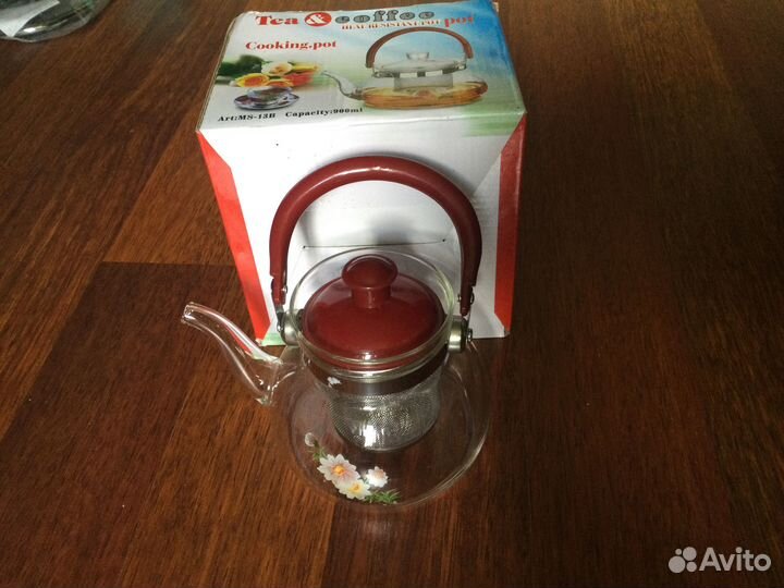 Чайник заварочный стеклянный