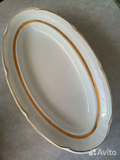 Фарфоровые тарелки СССР блюда и селедочницы