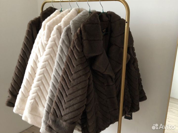 Шуба соболь коричневая XS-XL 12storeez lichi