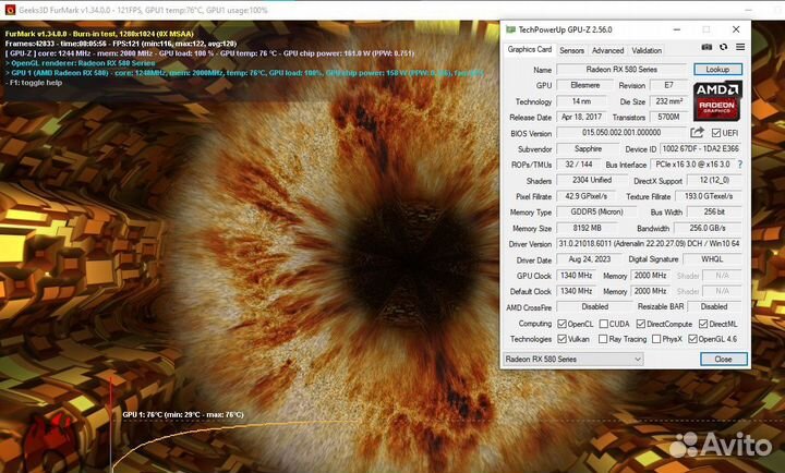 Sapphire nitro+ rx580 8gb