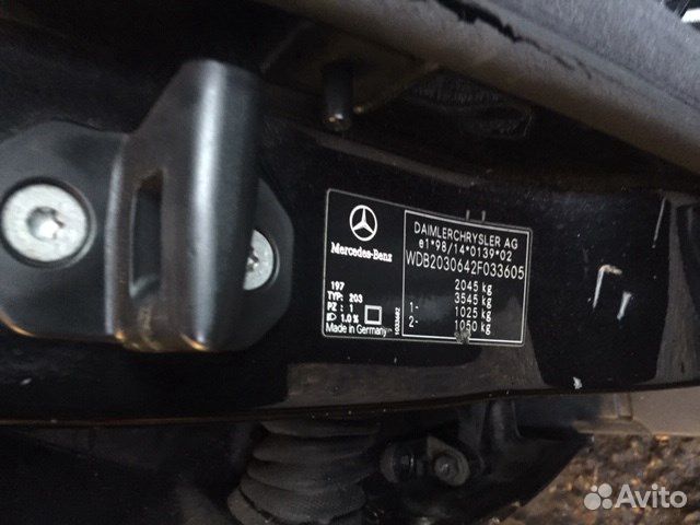 Разбор на запчасти Mercedes C W203