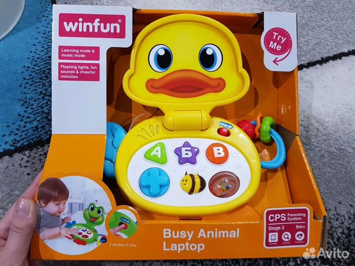 Уточка музыкальная ноутбук