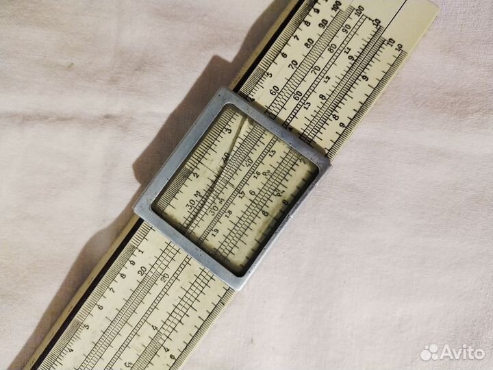 Логарифм. линейка СССР с инструкцией 1946 года