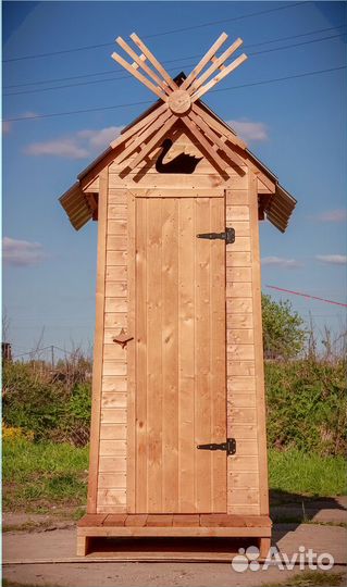 Дачный туалет деревянный BAG340