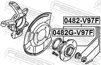 К-кт подшипника ступицы перед. Mitsubishi Paje