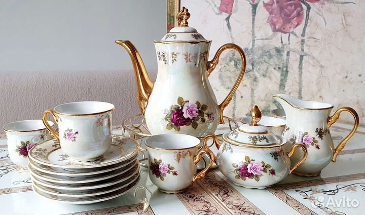Чайный сервиз Чехия Роза