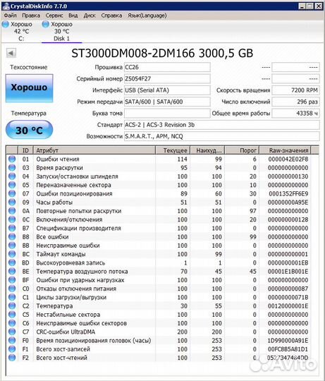 Seagate Barracuda 3 тб ST3000DM008