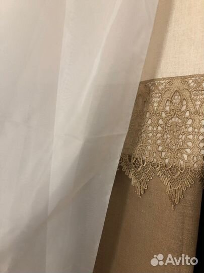 Комплект шторы и тюль новые