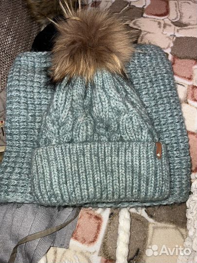 Комплект шапка, шарф