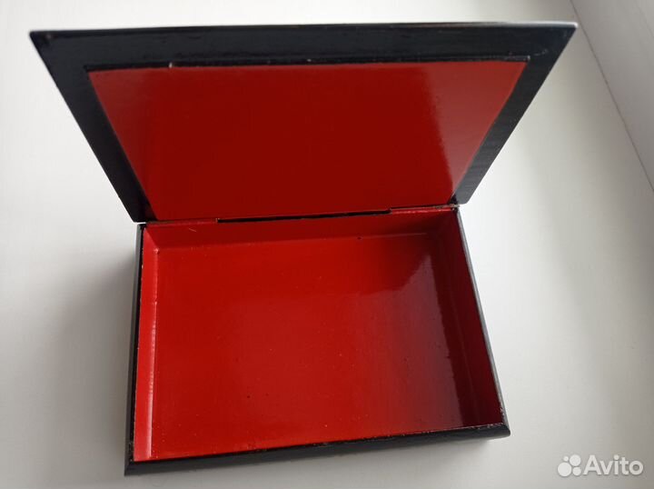 Шкатулка с изображением Москвы Лаковая миниатюра