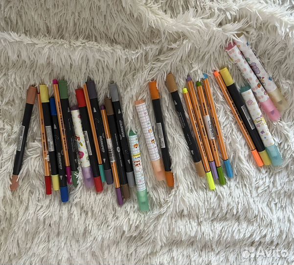 Ручки и маркеры пакетом