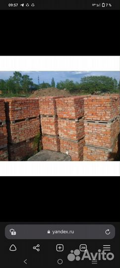 Продам красный бу кирпич