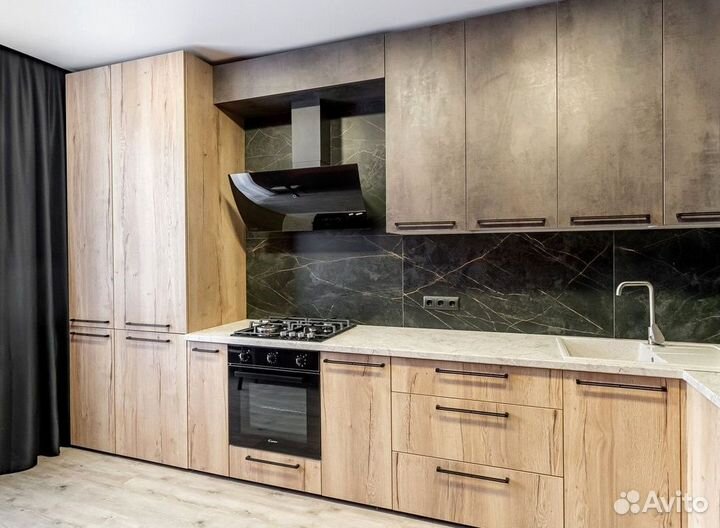 Кухня угловая на заказ.мдф фасады