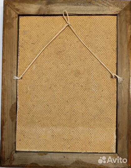 Картина маслом пейзаж в красивой раме